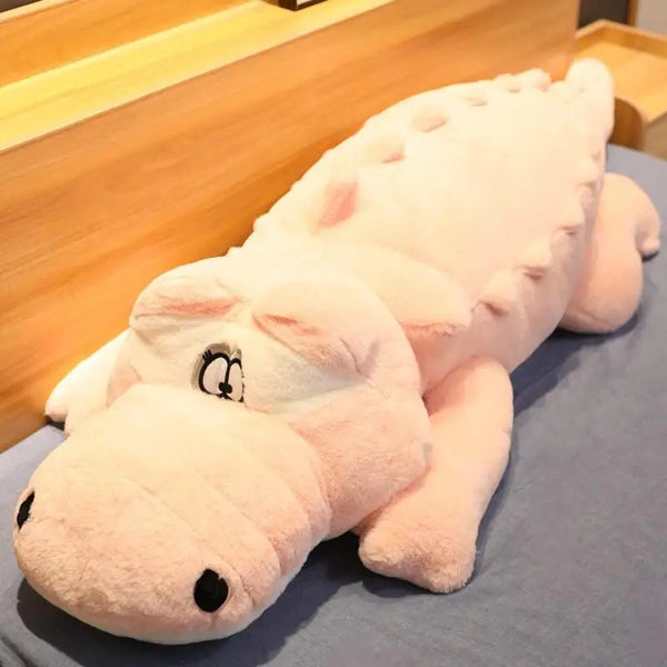 Big Crocodile Plush Pillow – Soft Cartoon Animal Mat