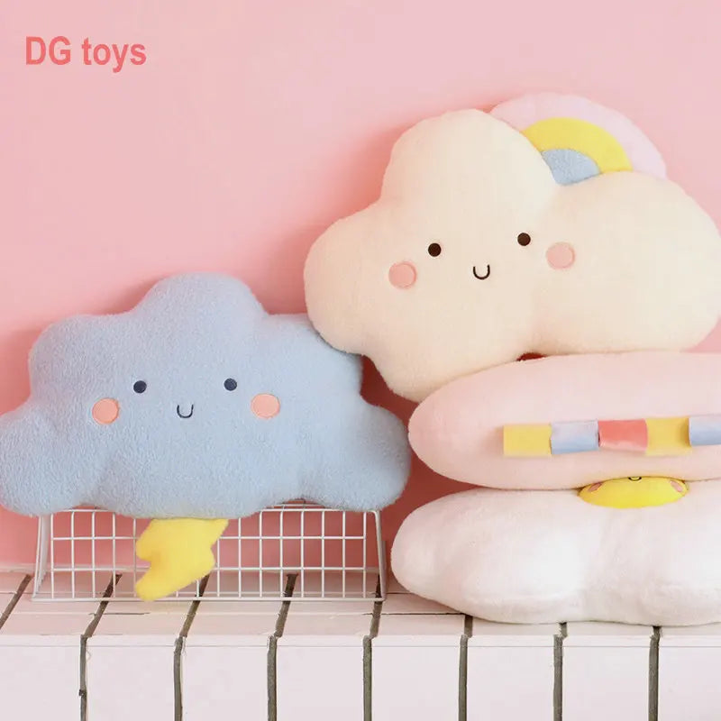 Cute Emotion Face Weather Pillow – Let the Sky Tell a Story