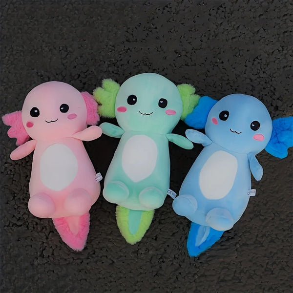 Cartoon Axolotl Plush Axolotl Plush Realistic Ambystoma Scary Amphibian Plush Toy