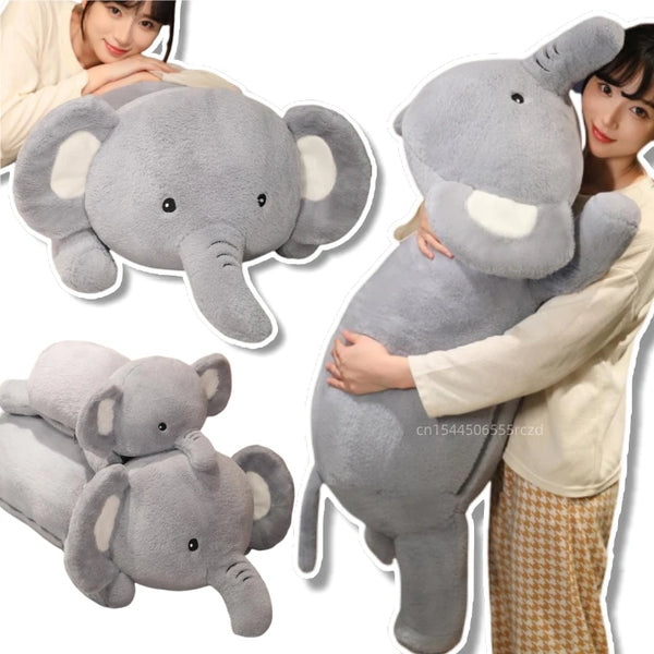 Giant Round Elephant Plush Doll – A Jumbo Hug of Happiness