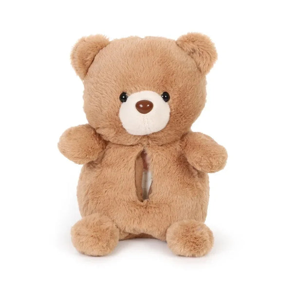 Car Tissue box plush cute cartoon bear duck seat back hanging drawer cover