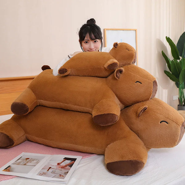 Giant Capybara Plush Doll Floor Mat – Cozy Animal Carpet