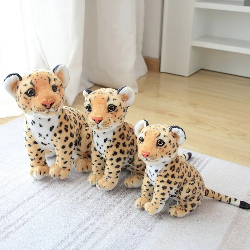 Simulation Snow Leopard Cheetah Plush Toy – Wild Hearts, Soft Touch