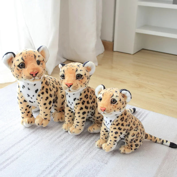 Simulation Snow Leopard Cheetah Plush Toy – Wild Hearts, Soft Touch