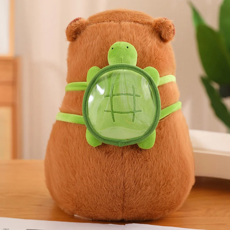 Capybara Plush Pendant With Turtle Backpack Anime Cute Stuffed Animals