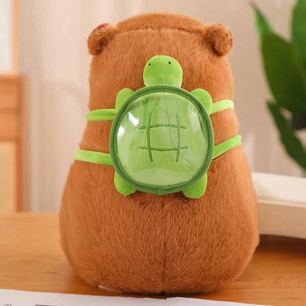 Capybara Plush Pendant With Turtle Backpack Anime Cute Stuffed Animals
