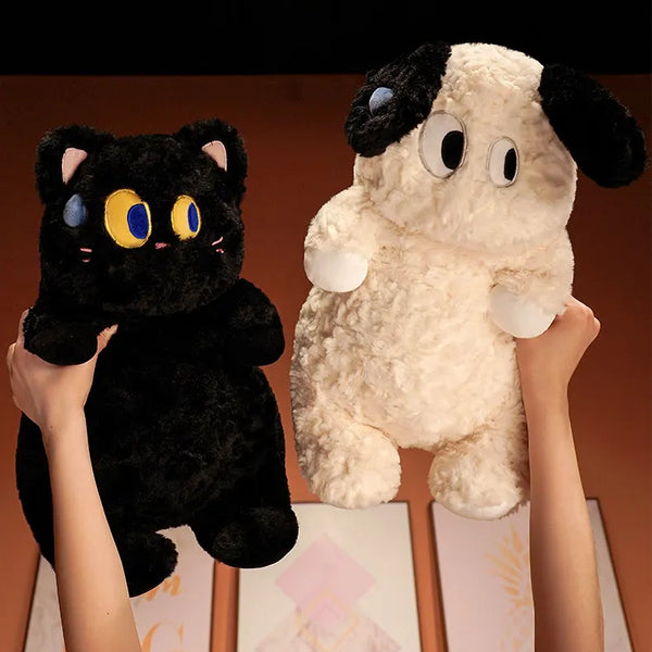 Cute Shiba Inu, Cat & Rabbit Plush Toys – Soft Cartoon Animal Pillow for Kids and Sofa Decor