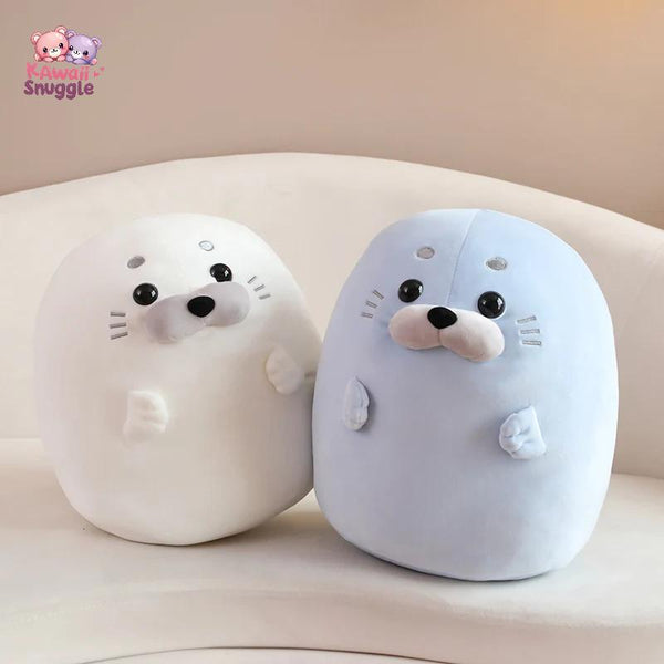 Plush Seal Round Pillow – The Softest Ocean Buddy