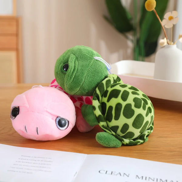 Cartoon Big Eyes Green Turtle Plush Toy Pink Tortoise Wedding Plushies