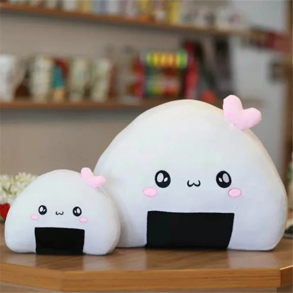 Cute Plush Mini Rice Ball Pillow Kawaii Soft Japanese Sushi Cushion