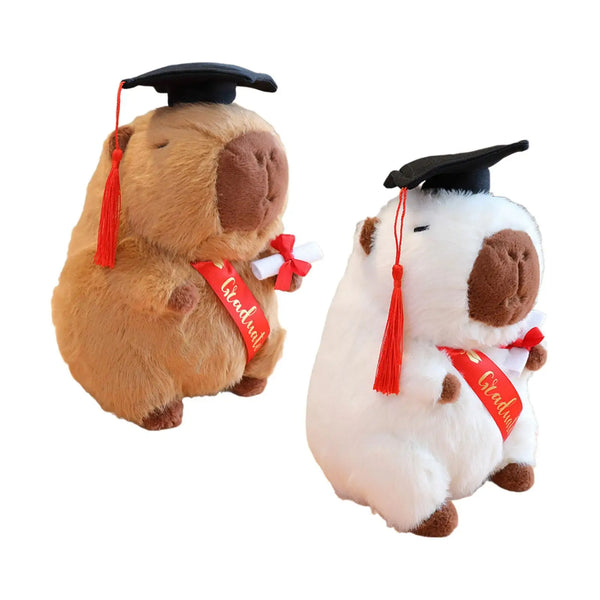 Capibara de peluche de juguete, capibara de peluche, regalo de graduación, vestido elegante, juguete de peluche para fiesta