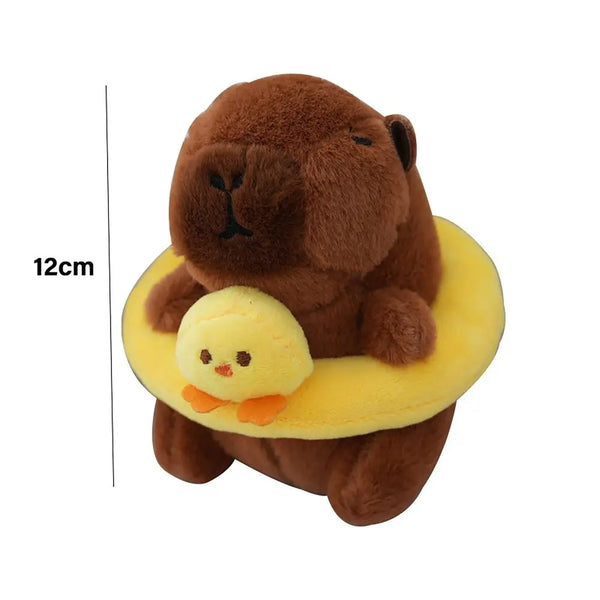 Swimming Ring Capybara Plush Capybara Keychain Stuffed Animals Cute Toy