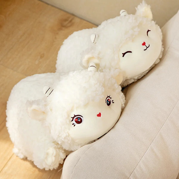 40/60/80CM Lovely Fluffy Alpaca Plush Pillow Toys Stuffed Soft Animal Sheep Cushion for Children Girls Appease Birthday Gift