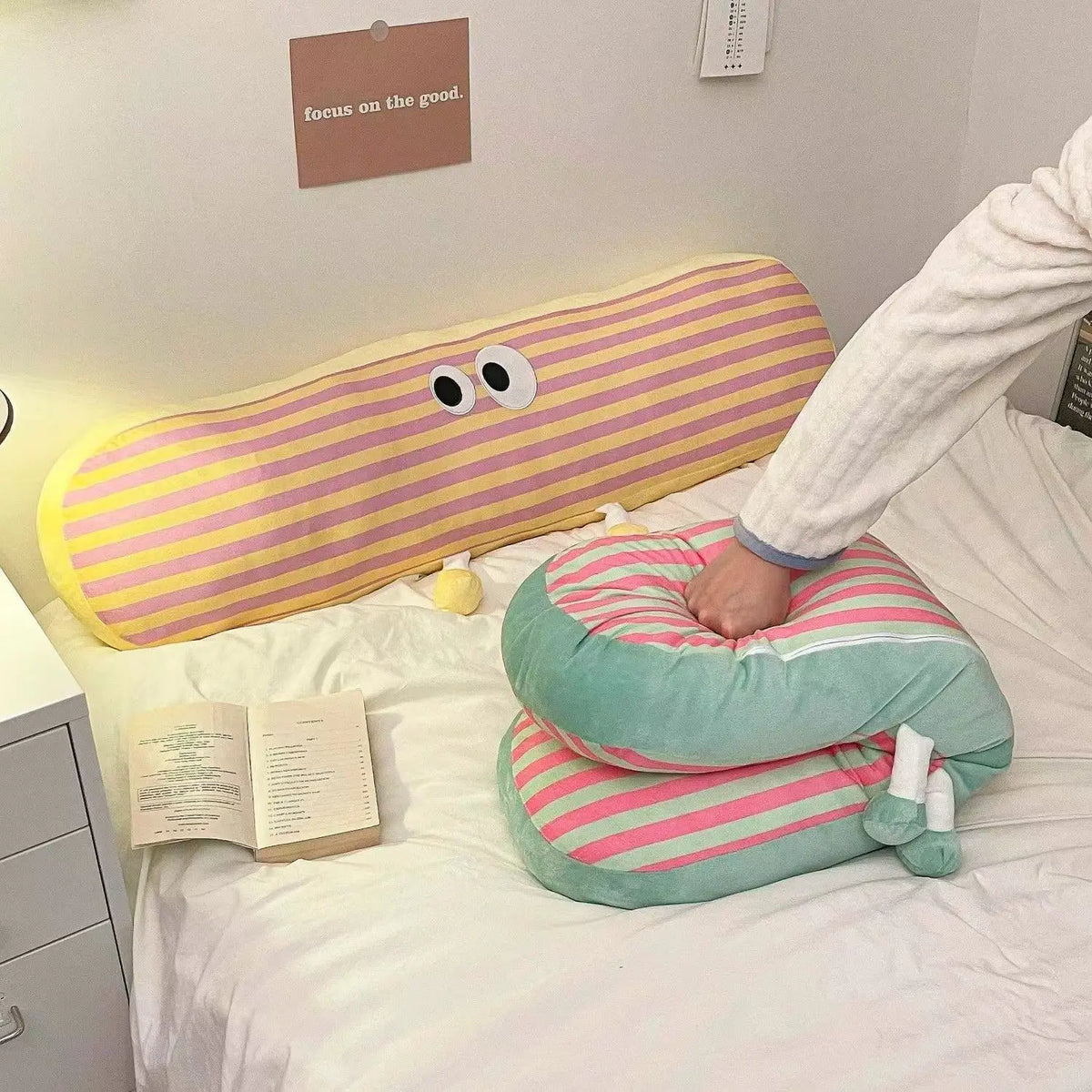Cartoon Long Body Pillow for Side Sleeping