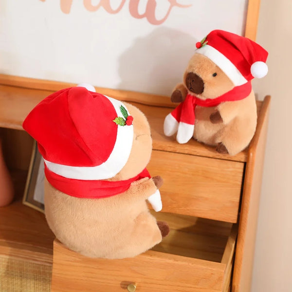 New Year Capybara Plush Doll – Soft Cartoon Toy Pillow Gift