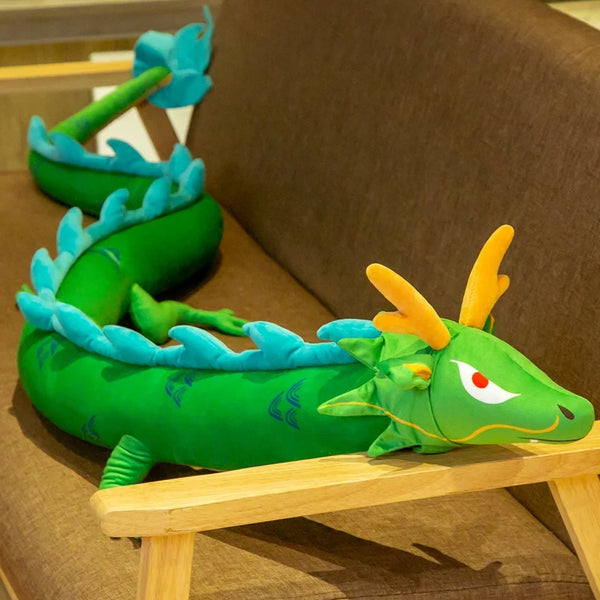 Cute Stuffed Chinese Dragon Plush Toys Doll Soft Pillow Cushion