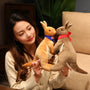 Cute Mother & Child kangaroo Plush Toys Kawaii Big Size Kangaroo Plushie