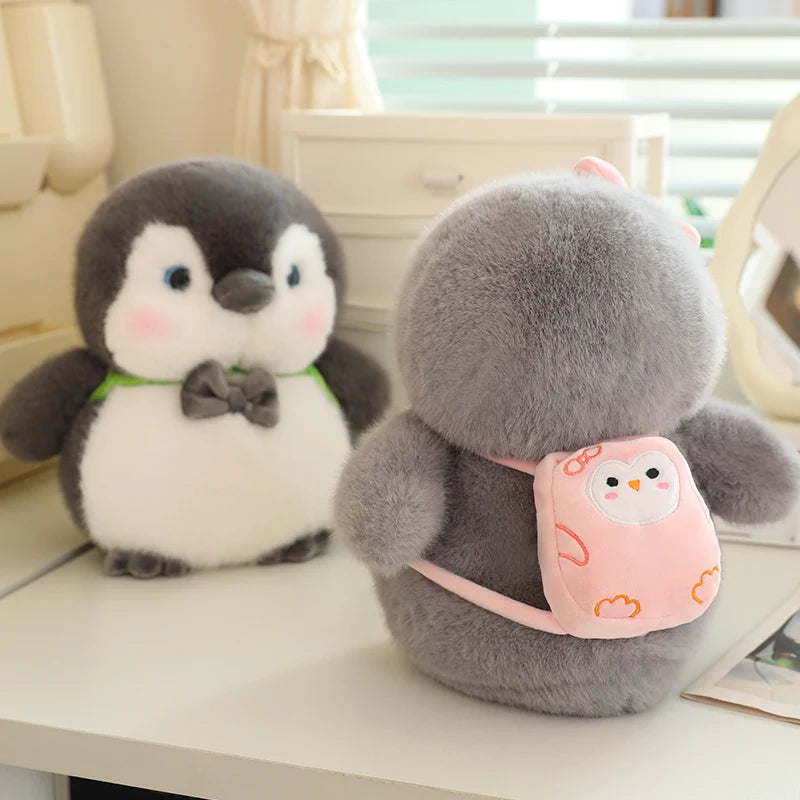 Lovely Hairy Penguin Plush Toy – Soft Stuffed Cartoon Penguin for Kids and Room Decor