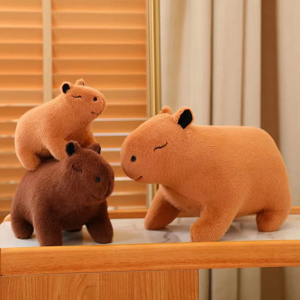 Cartoon Capybara Plush Toy – Soft Stuffed Animal Doll for Kids’ Holiday & Birthday Gifts