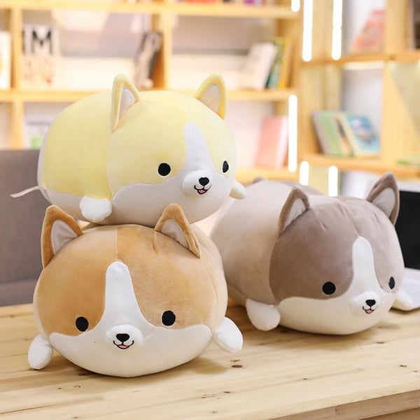Happy Chuppy Corgi-Dog Plush Toy Stuffed Soft Animal Cartoon Pillow