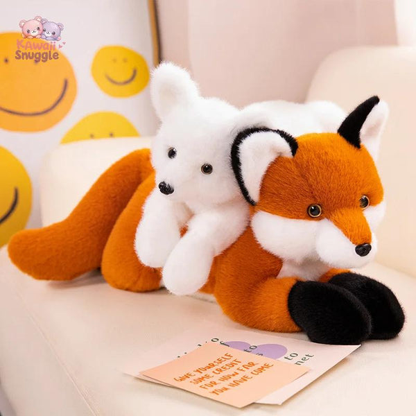 Adorable Cartoon Fox Plush Toy - Huggable Long Tail Doll for All Ages!
