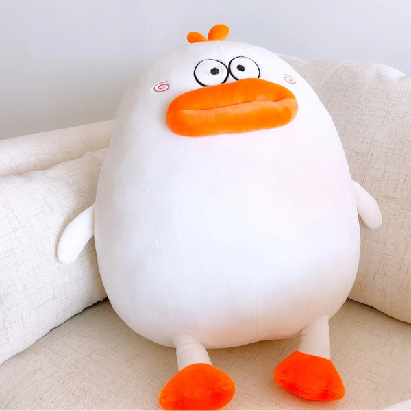 Kawaii Duck Plush Toy Funny Thick-Lipped Duck Stuffed Animal for Hugs and Room Decor