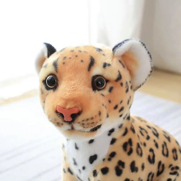 Simulation Snow Leopard Cheetah Plush Toy – Wild Hearts, Soft Touch