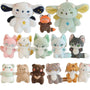 Kawaii Magic Starry Wings Sheep Plushie Keychain – Small Animal Pendant Plush for Bags & Gifts