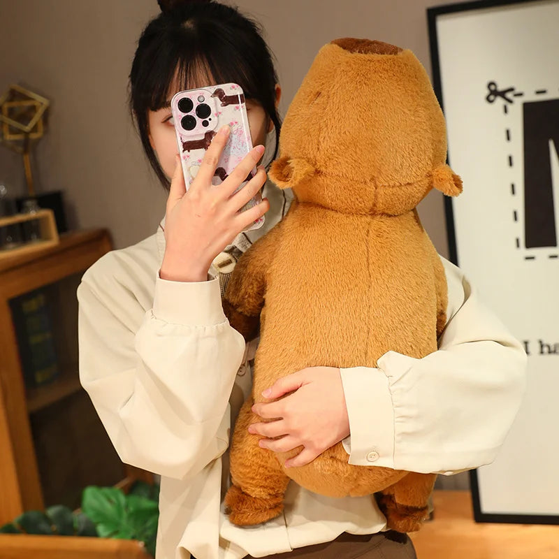 Fluffy Capybara Plush Doll– Kawaii Soft Stuffed Animal Toy for Kids & Home Decor