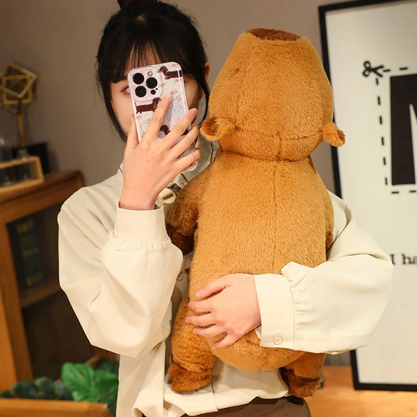 Fluffy Capybara Plush Doll– Kawaii Soft Stuffed Animal Toy for Kids & Home Decor