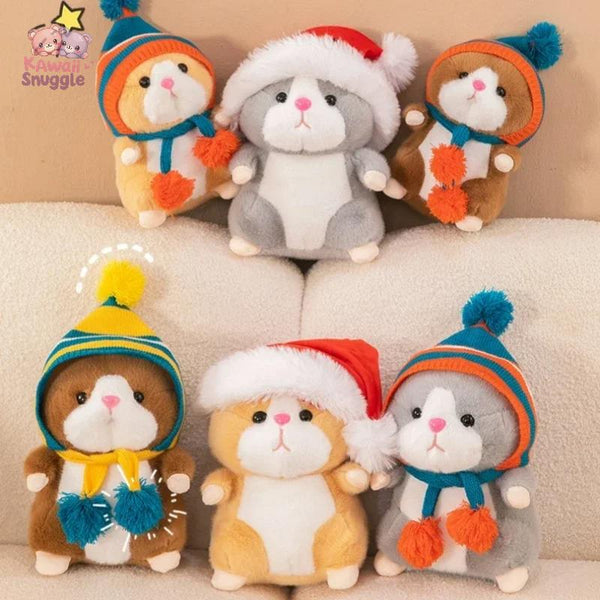 Cute Hamster Wear Hat Plush Toys