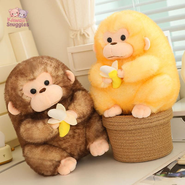 Kawaii Monkey Plush Toy – Adorable & Super Soft
