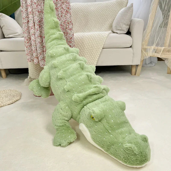 Soft Crocodile Plush Toy Green Sofa Pillow