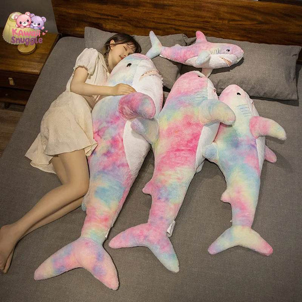 Cute Colorful Shark Plush – A Giant, Snuggly Sea Friend