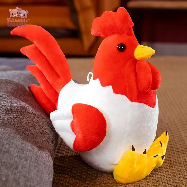 Simulation Cock Plush Toys Stuffed Soft Chicken Dolls