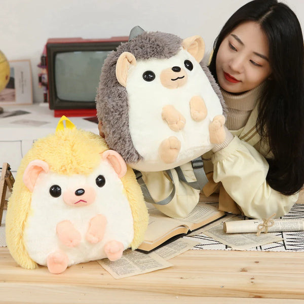 Cute Plush Hedgehog Backpack – Your Kawaii Companion For School and Play