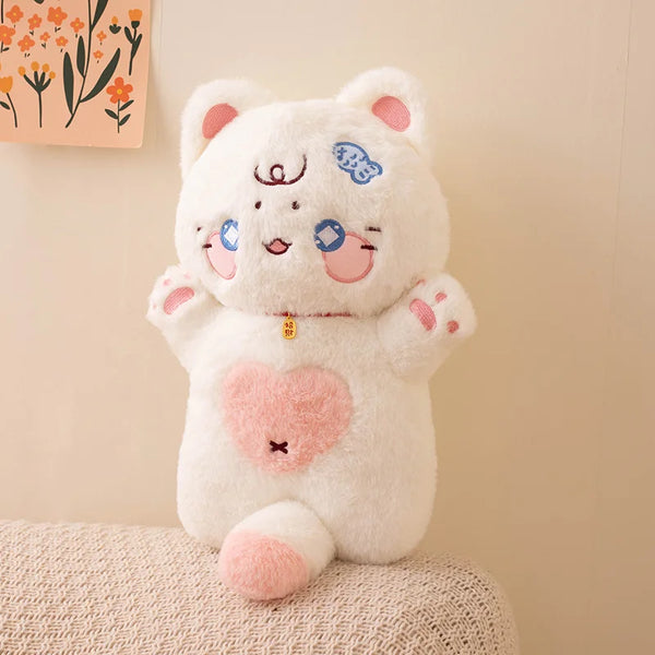 Kawaii Cat Plush Toy Pillow Stuffed Animal Cat Nap Cushion Home Decor