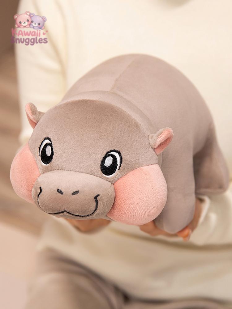 Cute Chubby Hippo Plush Toy – Soft & Kawaii
