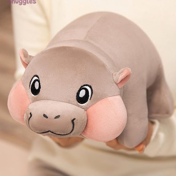 Cute Chubby Hippo Plush Toy – Soft & Kawaii