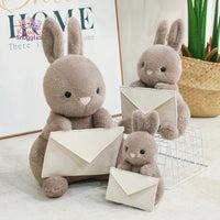 Kawaii Creative Envelope Rabbit Plush Doll - A Unique Cuddle Buddy!