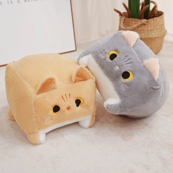 Square Cat Throw Pillow Cute And Funny Soft And Comfortable Sleep With The Pillow