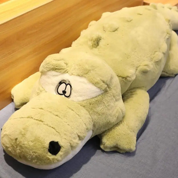 Big Crocodile Plush Pillow – Soft Cartoon Animal Mat