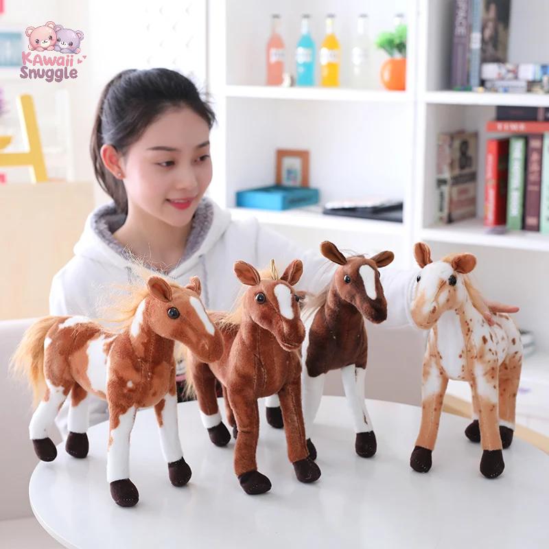 Plush Lifelike Horse Toy Stuffed Animal
