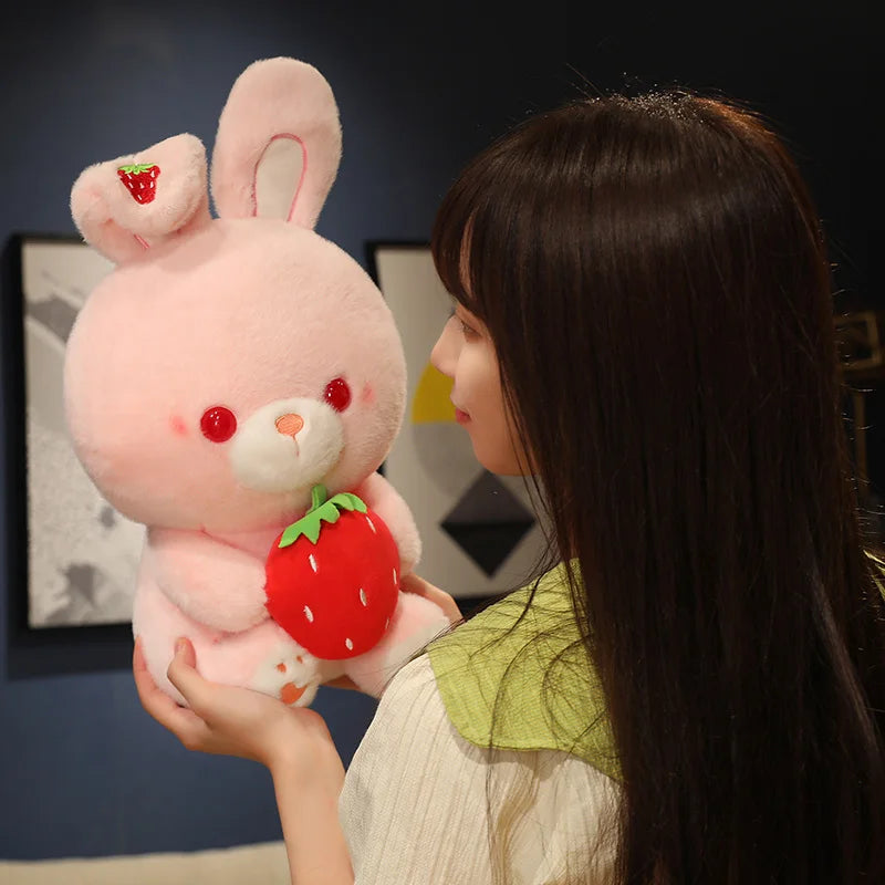 Cute Stuffed Rabbit Plush Toy – Kawaii Bunny Soft Doll for Kids & Gift Lovers