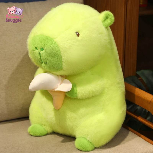 Green Capybara Plush Doll – Your Whimsical Cuddle Buddy! Kawaii Snuggle