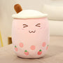 Cute Fruit Bubble Tea Cup Plush Toys Cute Milk Tea Pillow