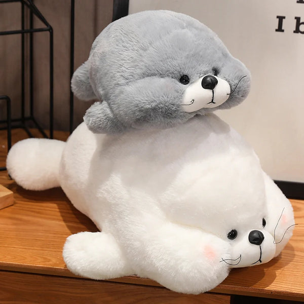 Fatty Seal Plush Toy – Kawaii Marine Animal Sleeping Pillow