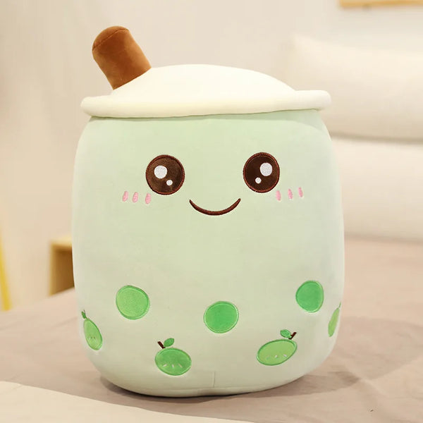Cute Fruit Bubble Tea Cup Plush Toys Cute Milk Tea Pillow
