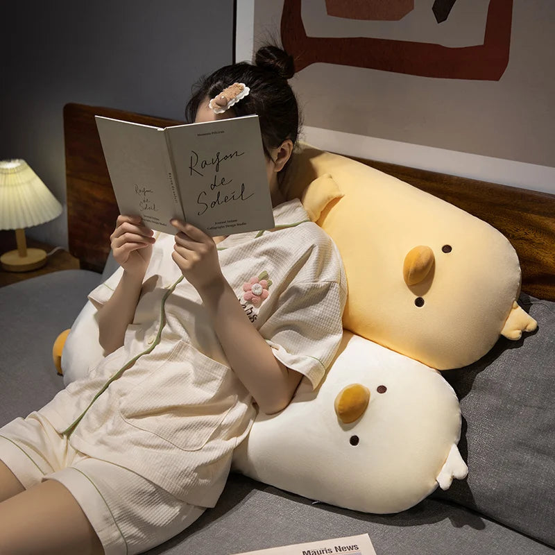 Duck Long Pillow Soft Stuffed Cartoon Animal Pillows Sleeping Leg Support