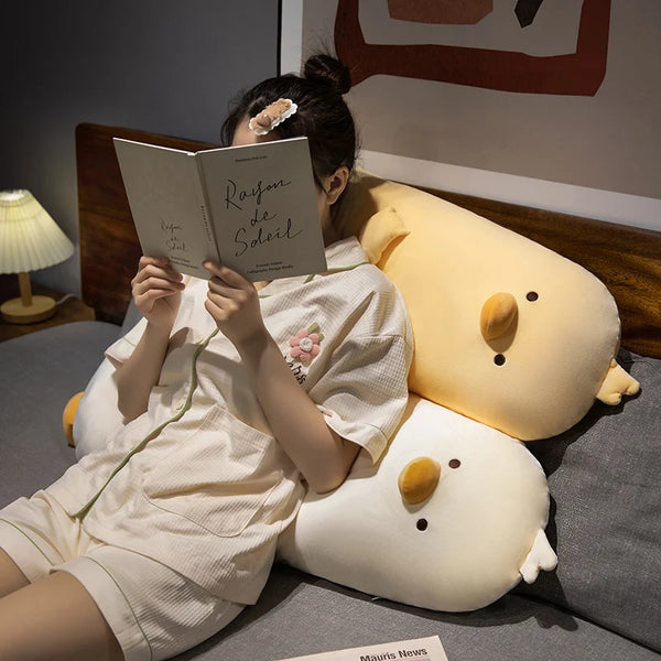 Duck Long Pillow Soft Stuffed Cartoon Animal Pillows Sleeping Leg Support